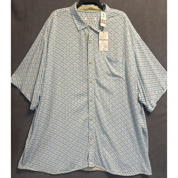NWT Tommy Bahama Veracruz Cay Cocktail Mixer Martini Print Shirt Mens 3XLB S/S - Picture 2 of 7